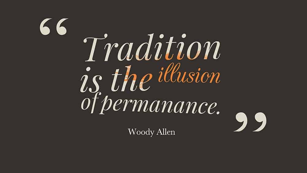 professionnalisme dans le design : la tradition est l'illusion de la performance