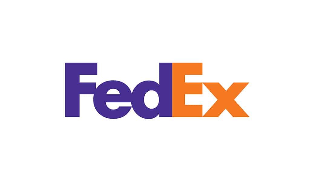 espace négatif dans le logo de FedEx