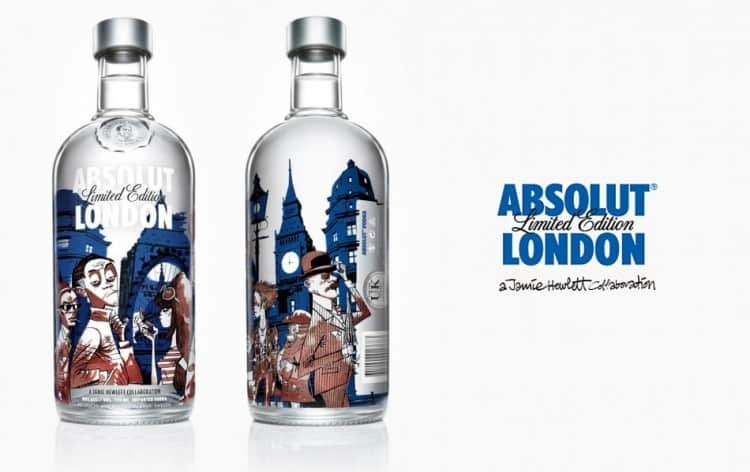 arts graphiques & marketing : absolut london avec jamie hewlett