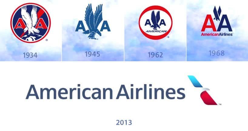 Évolution du logo de American Airlines